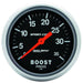 AUTOMETER 2-5/8", Full Sweep Mechanical, 0-35 psi Sport-Comp Series Boost Gauge AU3404 Autofit