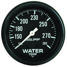 AUTOMETER 2-5/8", Full Sweep Mechanical, 100-280°F Auto gage Series Water Temperature Gauge AU2313 Autofit