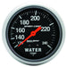 AUTOMETER 2-5/8", Full Sweep Mechanical, 120-240°F Sport-Comp Series Water Temperature Gauge AU3432 Autofit