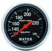 AUTOMETER 2-5/8", Full Sweep Mechanical, 120-240°F Sport-Comp Series Water Temperature Gauge AU3433 Autofit
