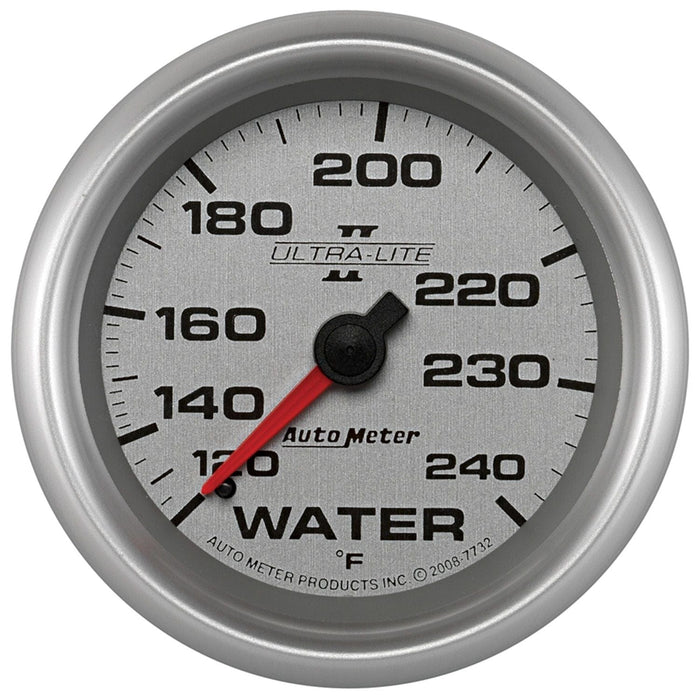 AUTOMETER 2-5/8", Full Sweep Mechanical, 120-240°F Ultra-Lite II Series Water Temperature Gauge AU7732 Autofit