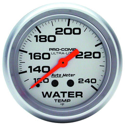 AUTOMETER 2-5/8", Full Sweep Mechanical, 120-240°F Ultra-Lite Series Water Temperature Gauge AU4433 Autofit