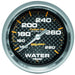AUTOMETER 2-5/8", Full Sweep Mechanical, 140-280°F Carbon Fiber Series Water Temperature Gauge AU4831 Autofit