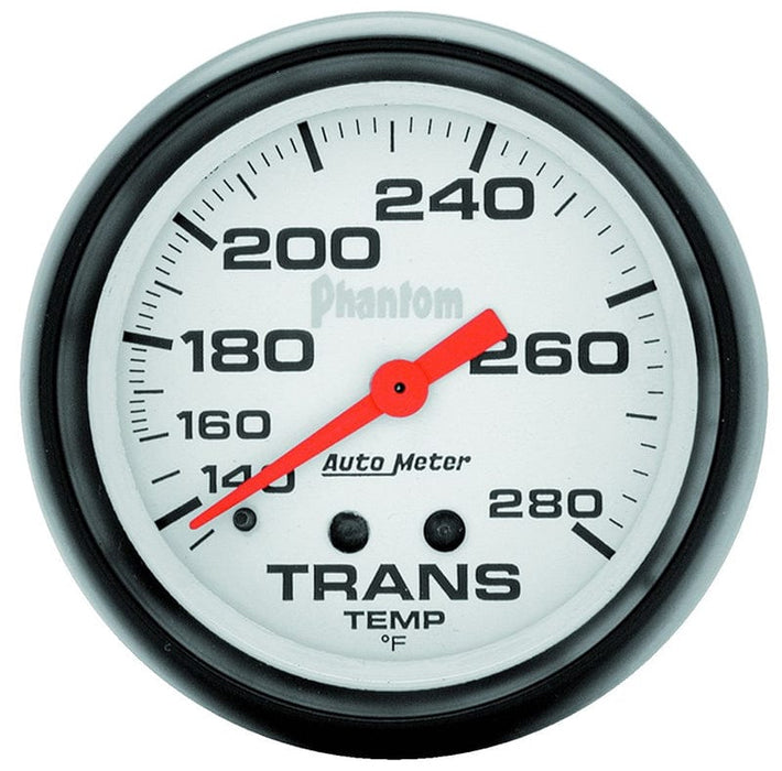 AUTOMETER 2-5/8", Full Sweep Mechanical, 140-280°F Phantom Series Transmission Temperature Gauge AU5851 Autofit