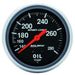 AUTOMETER 2-5/8", Full Sweep Mechanical, 140-280°F Sport-Comp Series Oil Temperature Gauge AU3443 Autofit
