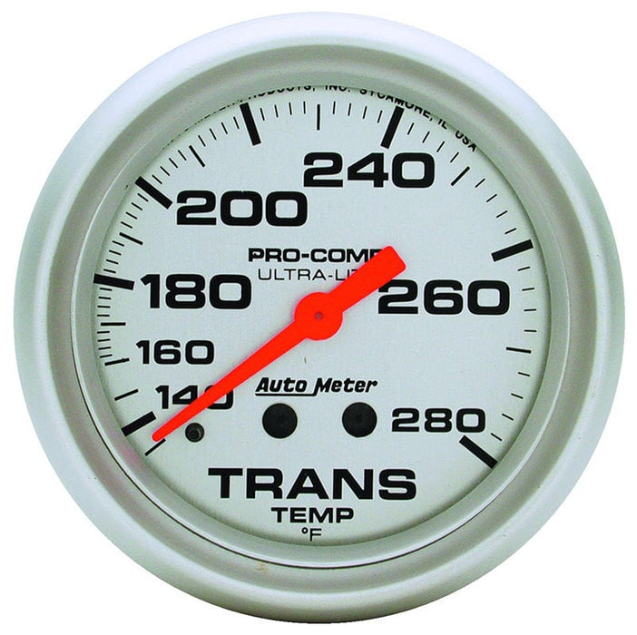 AUTOMETER 2-5/8", Full Sweep Mechanical, 140-280°F Ultra-Lite Series Transmission Temperature Gauge AU4451 Autofit