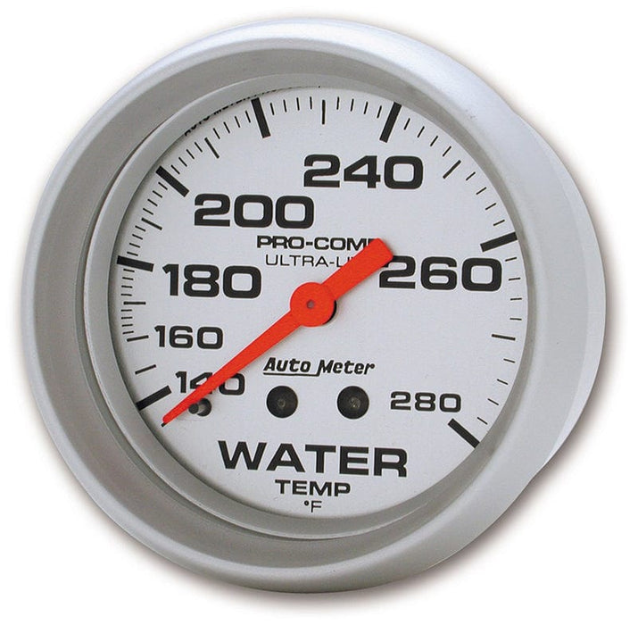 AUTOMETER 2-5/8", Full Sweep Mechanical, 140-280°F Ultra-Lite Series Water Temperature Gauge AU4431 Autofit