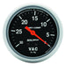 AUTOMETER 2-5/8", Full Sweep Mechanical, 30 In. Hg. Sport-Comp Series Vacuum Gauge AU3484 Autofit