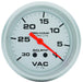 AUTOMETER 2-5/8", Full Sweep Mechanical, 30 In. Hg. Ultra-Lite Series Vacuum Gauge AU4484 Autofit