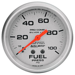 AUTOMETER 2-5/8", Liquid Filled Mechanical, 0-100 psi Ultra-Lite Series Fuel Pressure Gauge AU4612 Autofit