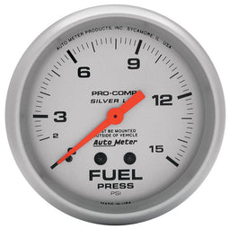 AUTOMETER 2-5/8", Liquid Filled Mechanical, 0-15 psi Ultra-Lite Series Fuel Pressure Gauge AU4611 Autofit