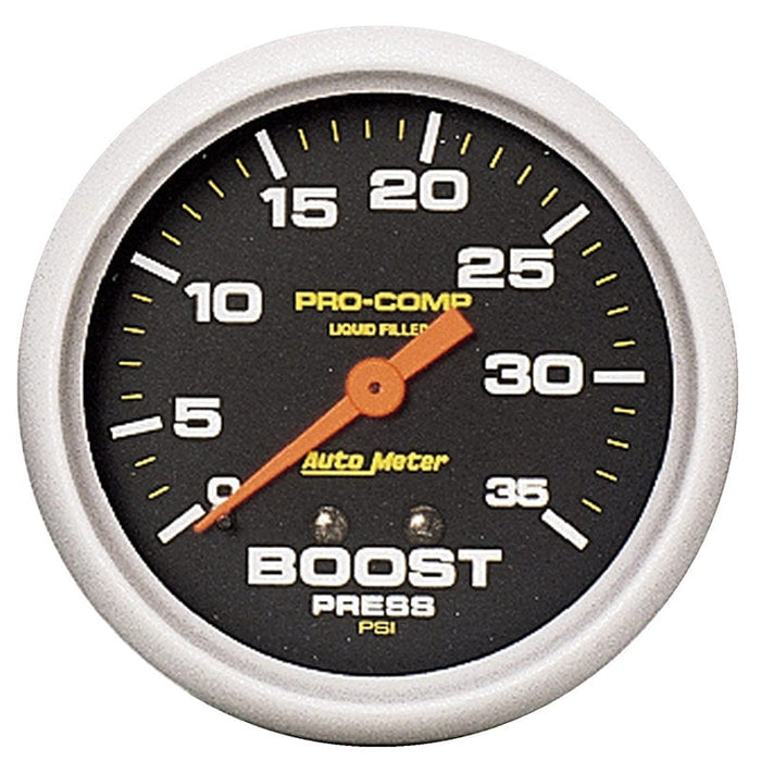 AUTOMETER 2-5/8", Liquid Filled Mechanical, 0-35 psi Pro-Comp Series Boost Gauge AU5404 Autofit