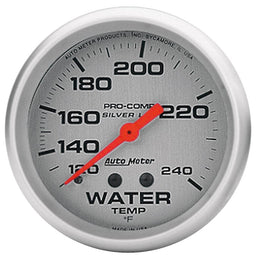 AUTOMETER 2-5/8", Liquid Filled Mechanical, 120-240°F Ultra-Lite Series Water Temperature Gauge AU4632 Autofit