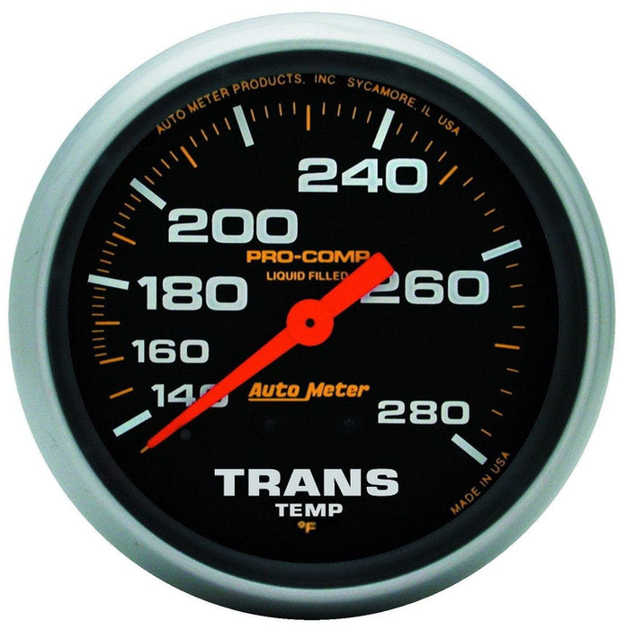 AUTOMETER 2-5/8", Liquid Filled Mechanical, 140-280°F Pro-Comp Series Transmission Temperature Gauge AU5451 Autofit