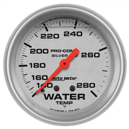 AUTOMETER 2-5/8", Liquid Filled Mechanical, 140-280°F Ultra-Lite Series Water Temperature Gauge AU4631 Autofit