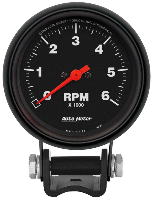 AUTOMETER 2-5/8", Pedestal Mount, 0-6,000 rpm Z-Series Mini Tachometer AU2891 Autofit