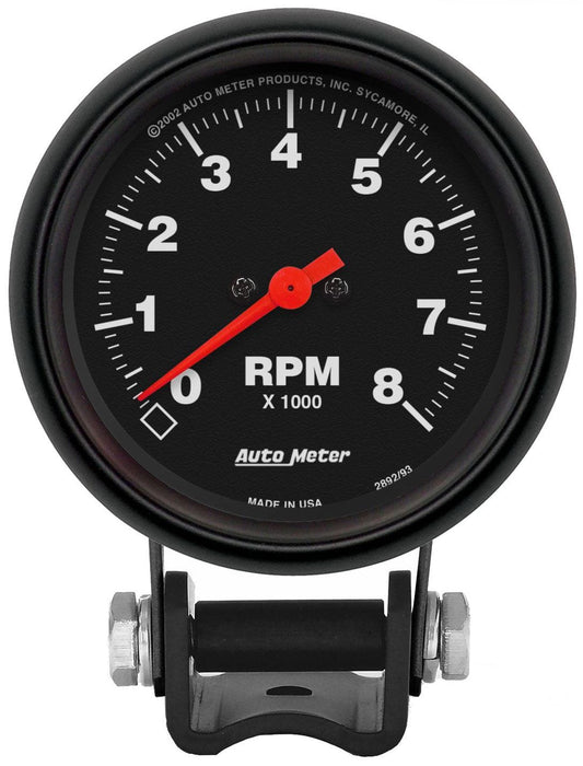 AUTOMETER 2-5/8", Pedestal Mount, 0-8,000 rpm Z-Series Mini Tachometer AU2892 Autofit