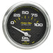 AUTOMETER 2-5/8", Short Sweep Electric, 0-100 psi Carbon Fiber Series Oil Pressure Gauge AU4827 Autofit