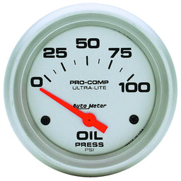 AUTOMETER 2-5/8", Short Sweep Electric, 0-100 psi Ultra-Lite Series Oil Pressure Gauge AU4427 Autofit
