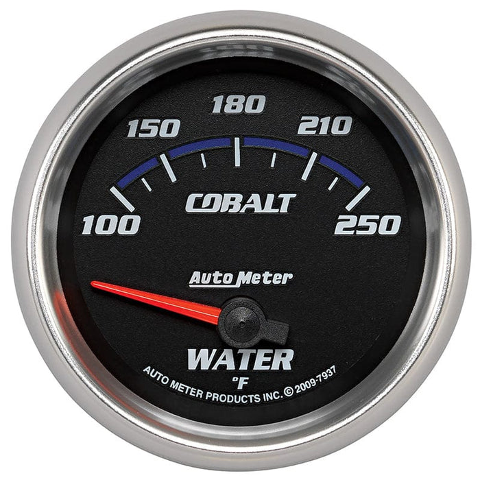 AUTOMETER 2-5/8", Short Sweep Electric, 100-250°F Cobalt Series Water Temperature Gauge AU7937 Autofit