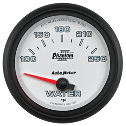 AUTOMETER 2-5/8", Short Sweep Electric, 100-250°F Phantom II Series Water Temperature Gauge AU7837 Autofit