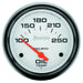 AUTOMETER 2-5/8", Short Sweep Electric, 100-250°F Phantom Series Oil Temperature Gauge AU5847 Autofit