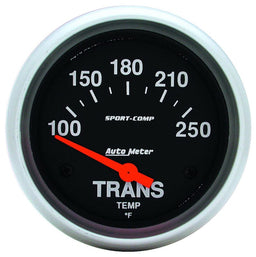 AUTOMETER 2-5/8", Short Sweep Electric, 100-250°F Sport-Comp Series Transmission Temperature Gauge AU3552 Autofit