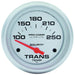 AUTOMETER 2-5/8", Short Sweep Electric, 100-250°F Ultra-Lite Series Transmission Temperature Gauge AU4457 Autofit