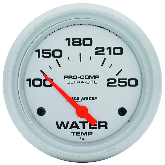AUTOMETER 2-5/8", Short Sweep Electric, 100-250°F Ultra-Lite Series Water Temperature Gauge AU4437 Autofit