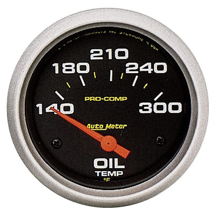 AUTOMETER 2-5/8", Short Sweep Electric, 140-340°F Pro-Comp Series Oil Temperature Gauge AU5447 Autofit
