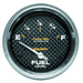 AUTOMETER 2-5/8", Short Sweep Electric, 240 ohms Empty/33 ohms Full Carbon Fiber Series Fuel Level Gauge AU4816 Autofit