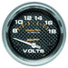AUTOMETER 2-5/8", Short Sweep Electric, 8-18 volts Carbon Fiber Series Voltmeter Gauge AU4891 Autofit