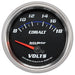 AUTOMETER 2-5/8", Short Sweep Electric, 8-18 volts Cobalt Series Voltmeter Gauge AU7991 Autofit