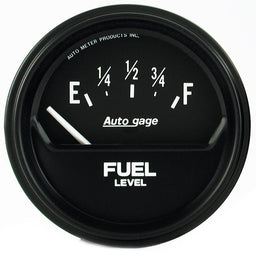 AUTOMETER 2-5/8", Short Sweep Electric, GM, 0 ohms Empty/90 ohms Full Auto gage Series Fuel Level Gauge AU2316 Autofit