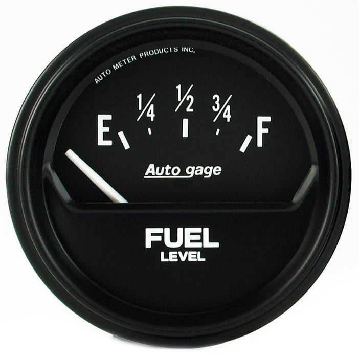 AUTOMETER 2-5/8", Short Sweep Electric, GM, 0 ohms Empty/90 ohms Full Auto gage Series Fuel Level Gauge AU2316 Autofit