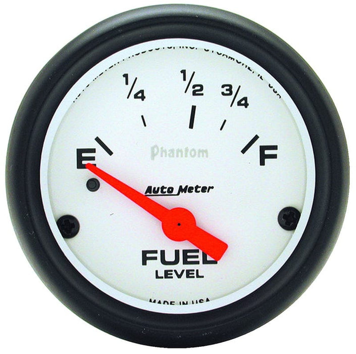 AUTOMETER 2-5/8", Short Sweep Electric, GM, 0 ohms Empty/90 ohms Full Phantom Series Fuel Level Gauge AU5814 Autofit