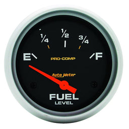 AUTOMETER 2-5/8", Short Sweep Electric, GM, 0 ohms Empty/90 ohms Full Pro-Comp Series Fuel Level Gauge AU5415 Autofit