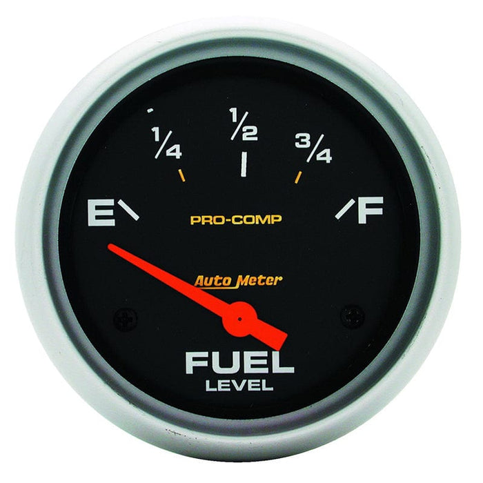 AUTOMETER 2-5/8", Short Sweep Electric, GM, 0 ohms Empty/90 ohms Full Pro-Comp Series Fuel Level Gauge AU5415 Autofit