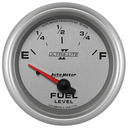 AUTOMETER 2-5/8", Short Sweep Electric, GM, 0 ohms Empty/90 ohms Full Ultra-Lite II Series Fuel Level Gauge AU7714 Autofit