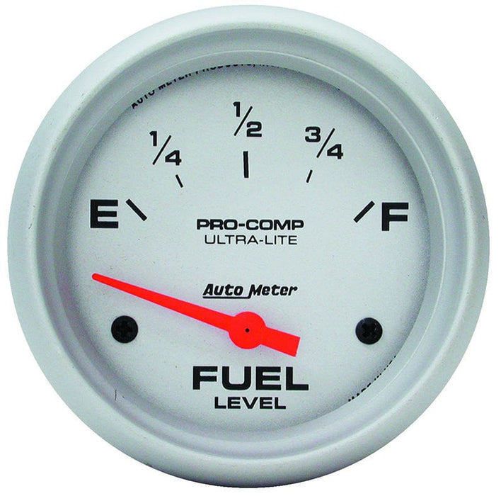 AUTOMETER 2-5/8", Short Sweep Electric, GM, 0 ohms Empty/90 ohms Full Ultra-Lite Series Fuel Level Gauge AU4414 Autofit