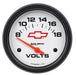 AUTOMETER 2-5/8", White Dial, Short Sweep Electrical, 8-18 Volts Chev Bow-Tie Voltmeter Gauge AU5891-00406 Autofit