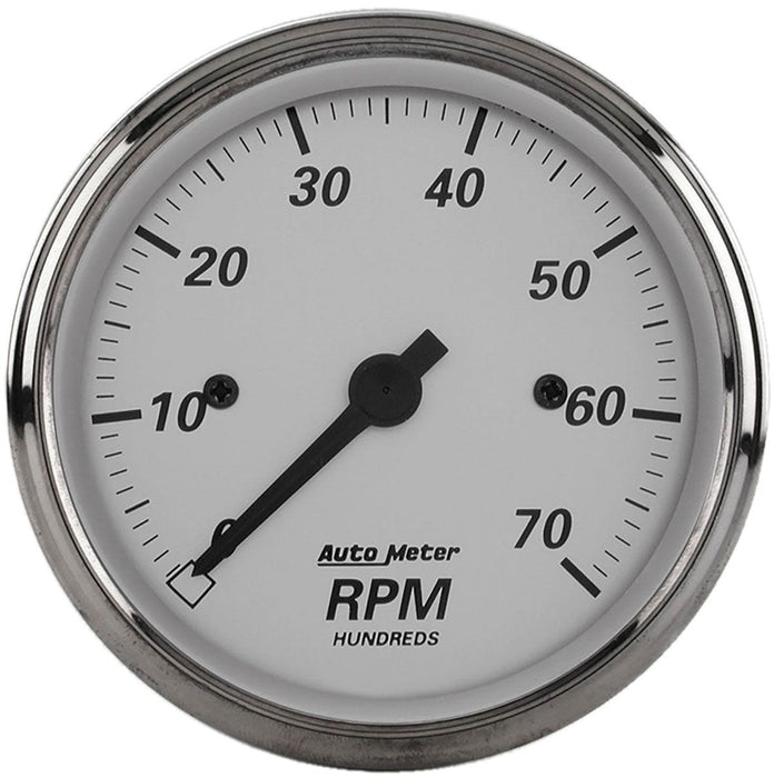 AUTOMETER 3-1/8", In-Dash, Electric, 0-7,000 rpm American Platinum Tachometer AU1995 Autofit