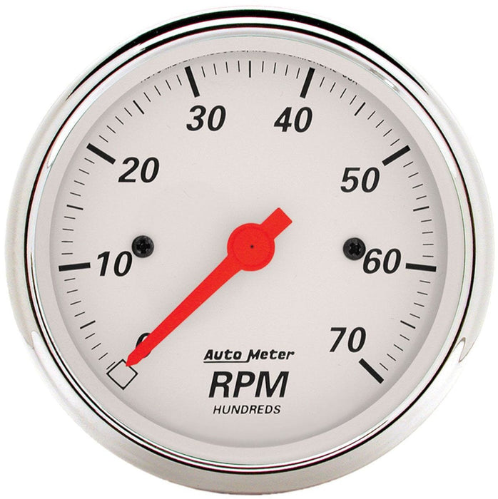 AUTOMETER 3-1/8", In-Dash, Electric, 0-7,000 rpm Arctic White Tachometer AU1398 Autofit