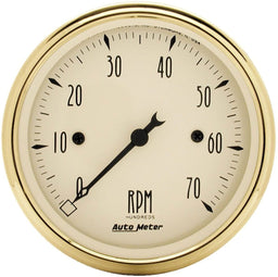AUTOMETER 3-1/8", In-Dash, Electric, 0-7,000 rpm Golden Oldies Tachometer AU1595 Autofit