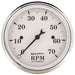 AUTOMETER 3-1/8", In-Dash, Electric, 0-7,000 rpm Old Tyme White Tachometer AU1695 Autofit