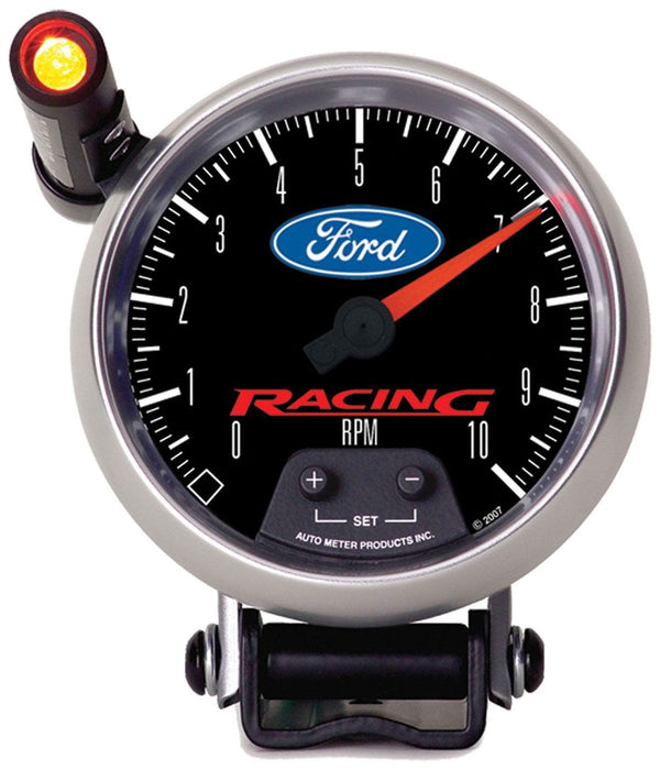 AUTOMETER 3-3/4", Black Dial, Pedestal Mount , Shift-Lite, 0-10,000 rpm Ford Racing Mini-Monster Tachometer AU880083 Autofit