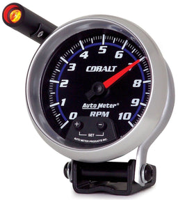 AUTOMETER 3-3/4", Pedestal Mount, 0-10,000 rpm, External Amber LED Shift-Lite Cobalt Series Mini-Monster Tachometer AU6290 Autofit