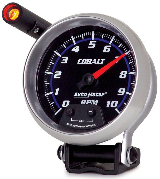 AUTOMETER 3-3/4", Pedestal Mount, 0-10,000 rpm, External Amber LED Shift-Lite Cobalt Series Mini-Monster Tachometer AU6290 Autofit