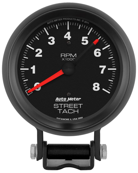 AUTOMETER 3-3/4", Pedestal Mount, 0-8,000 rpm Z-Series Street Tachometer AU2894 Autofit