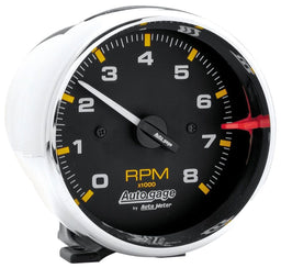 AUTOMETER 3-3/4", Pedestal Mount, Chrome Case and Bezel, Black Dial, 0-8,000 rpm Auto gage Tachometer AU2301 Autofit